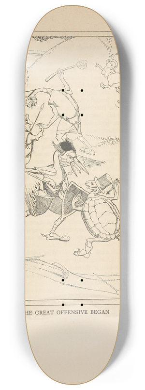 Jean de Bosschre - The Great Offensive began 8.25 inch art skate deck