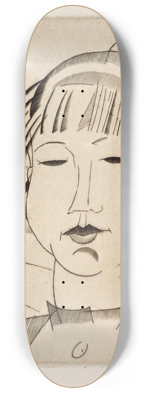 Jean Emile Laboureur - Hoofd van een vrouw 8.25 inch art skate deck
