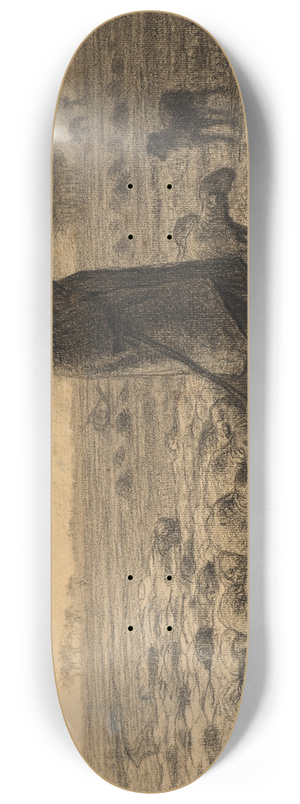 Jean-Franois Millet - Shepherd Returning With His Flock 8.25 inch art skate deck
