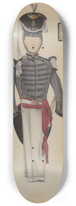 Jean Gordon - Sargents Dress Uniform 8.25 inch art skate deck