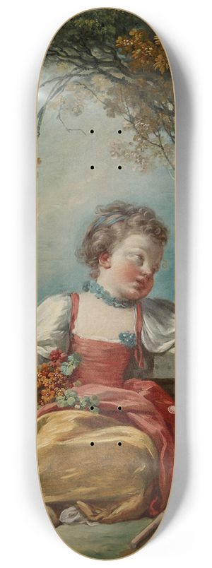 Jean-Honor Fragonard - The Little Pilgrim 8.25 inch art skate deck