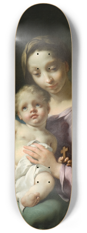 Georg Engelhard Schrder - Madonna and Child 8.25 inch art skate deck