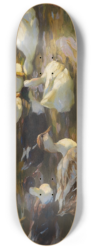 Alexander Koester - Enten im Teich (Enten am Bach) 8.25 inch art skate deck
