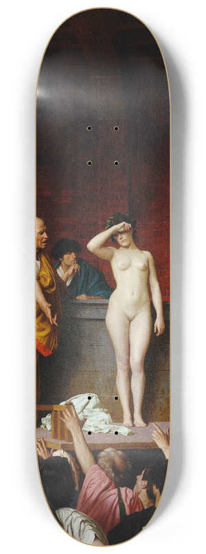 Jean-Lon Grme - Slave Market in Ancient Rome 8.25 inch art skate deck