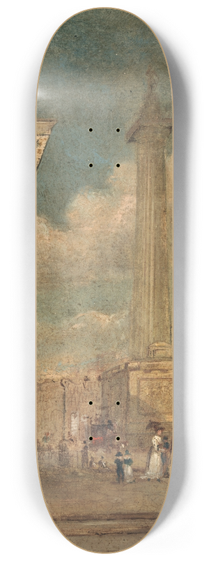 George Petrie - A View of OConnell Street, Dublin 8.25 inch art skate deck