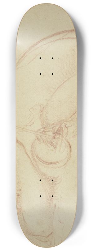 Jean-Marc Nattier - Armstudie mit Pfeil und Bogen 8.25 inch art skate deck