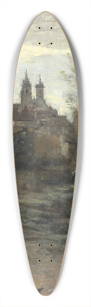 Jean-Baptiste-Camille Corot - Semur, Le Chemin De Lglise 39.3 inch art pintail longboard deck