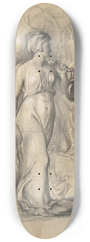 George Richmond - Hagar and Ishmael in the Wilderness 8.25 inch art skate deck George Richmond - Hagar and Ishmael in the Wilderness 8.25 inch art skate deck
