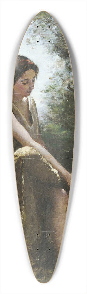 Jean-Baptiste-Camille Corot - Wounded Eurydice 39.3 inch art pintail longboard deck