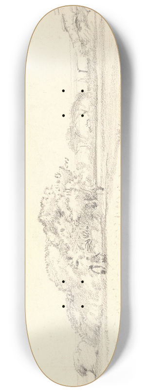 George Richmond - Landscape at Margate 8.25 inch art skate deck