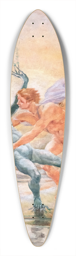 Jean-Baptiste Cariven - Apollo and Daphne 39.3 inch art pintail longboard deck