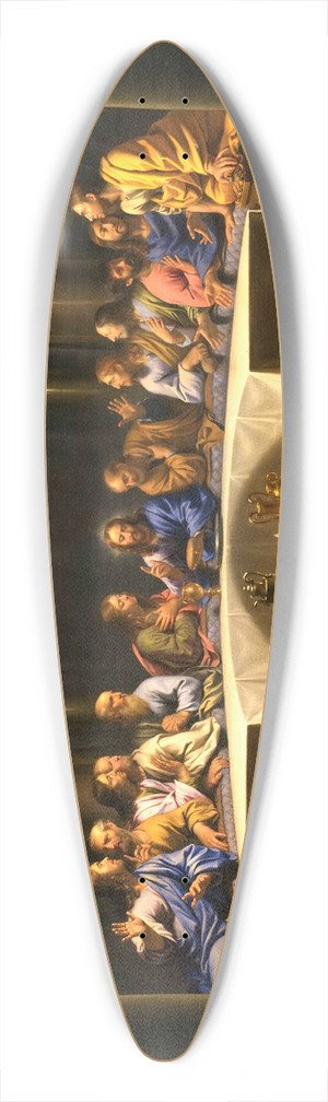 Jean-Baptiste de Champaigne - The Last Supper 39.3 inch art pintail longboard deck