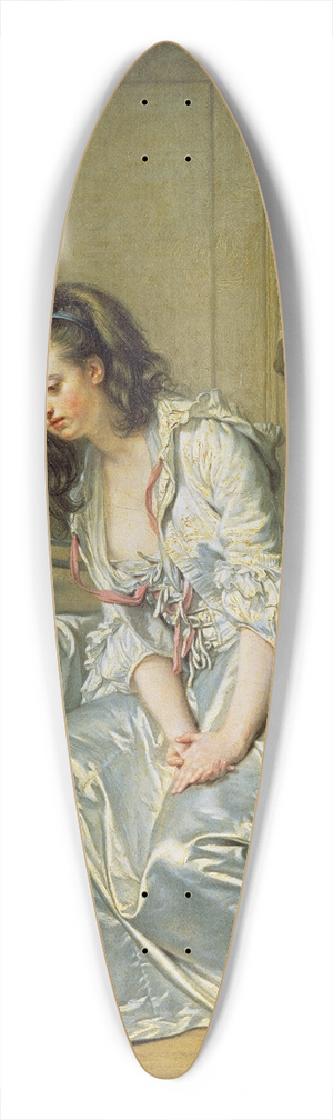 Jean-Baptiste Greuze - The Broken Mirror 39.3 inch art pintail longboard deck