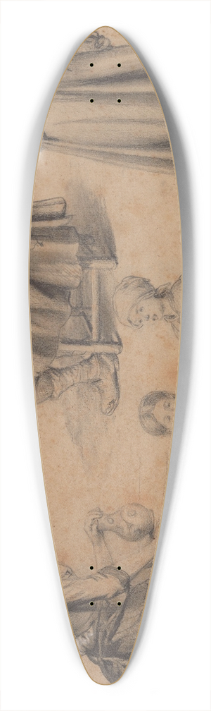 Jean-Baptiste Madou - Figure Study 39.3 inch art pintail longboard deck