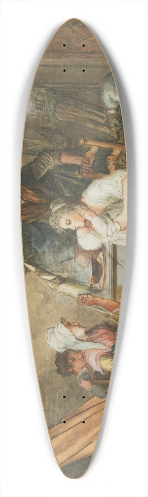 Jean-Baptiste Mallet - Interior Scene 39.3 inch art pintail longboard deck