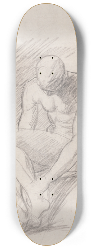 George Romney - Achilles Wounded 8.25 inch art skate deck George Romney - Achilles Wounded 8.25 inch art skate deck
