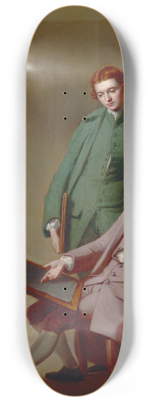 George Romney - A Conversation (The Artists Brothers Peter and James Romney) 8.25 inch art skate deck George Romney - A Conversation (The Artists Brothers Peter and James Romney) 8.25 inch art skate deck