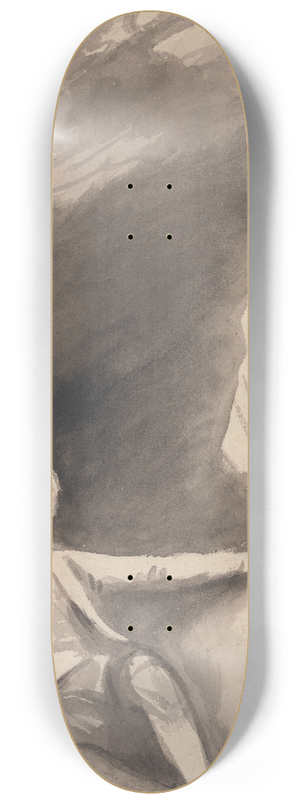 George Romney - Boy Seated beneath a Rock 8.25 inch art skate deck