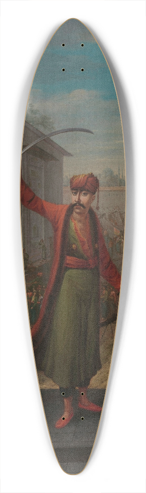 Jean Baptiste Vanmour - Patrona Halil 39.3 inch art pintail longboard deck