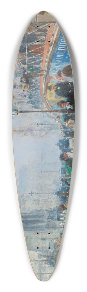 Jean Braud - Le boulevard Saint-Denis  Paris 39.3 inch art pintail longboard deck