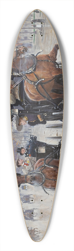 Jean Braud - Rond-point des Champs-lyses 39.3 inch art pintail longboard deck