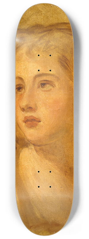 George Romney - Head of a Woman 8.25 inch art skate deck