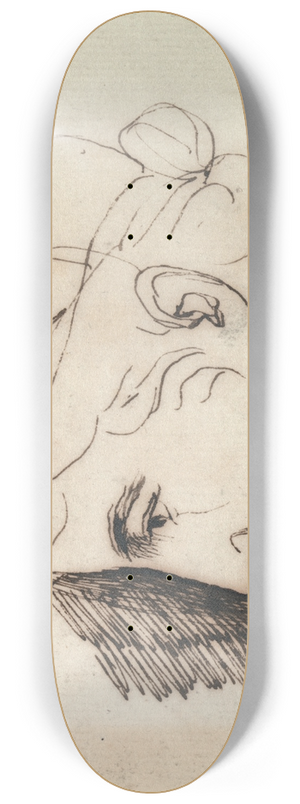 George Romney - Head of a Woman 8.25 inch art skate deck