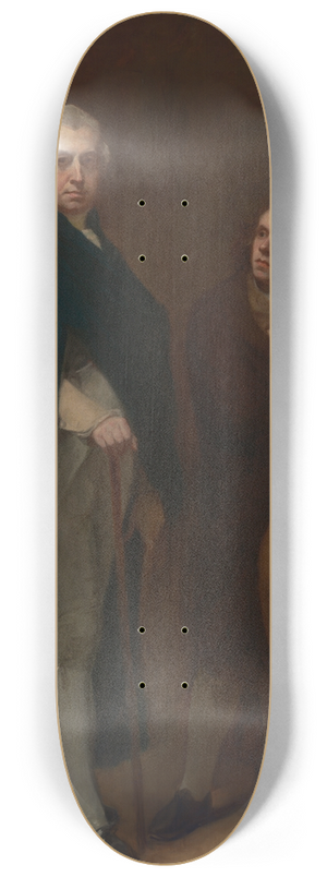 George Romney - John Flaxman Modeling the Bust of William Hayley 8.25 inch art skate deck