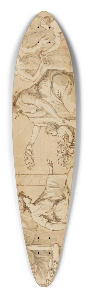 Jean-Franois-Pierre Peyron - LInnocence offrant fleurs et couronne  lAmiti 39.3 inch art pintail longboard deck