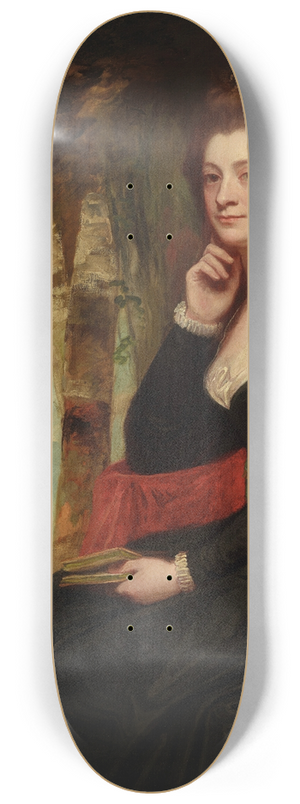 George Romney - Portrait of a lady, traditionally identified as Anne, Countess of Clare 8.25 inch art skate deck