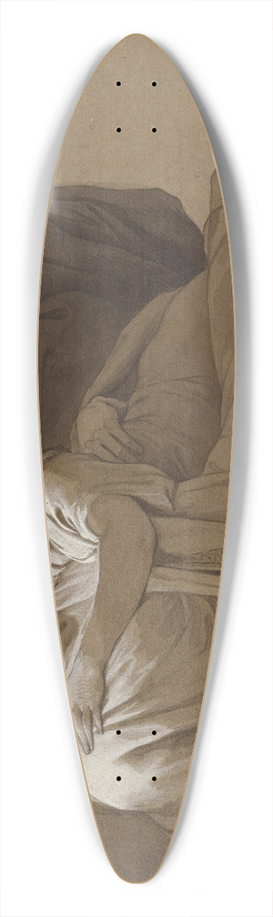 Jean-Franois-Pierre Peyron - Study for the Death of Socrates 39.3 inch art pintail longboard deck