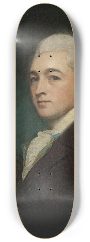 George Romney - Portrait Of A Young Man 8.25 inch art skate deck