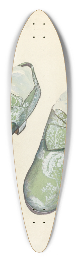 Jean Gordon - Brocade Shoes 39.3 inch art pintail longboard deck