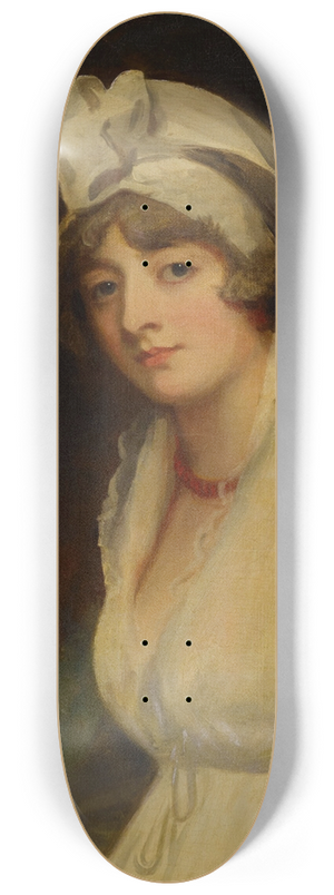 George Romney - Portrait of Lady GeorginaBuckley (1766-1832), ne West 8.25 inch art skate deck