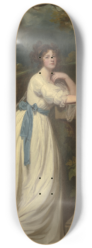 George Romney - Portrait Of Mrs. Andrew Reid 8.25 inch art skate deck George Romney - Portrait Of Mrs. Andrew Reid 8.25 inch art skate deck