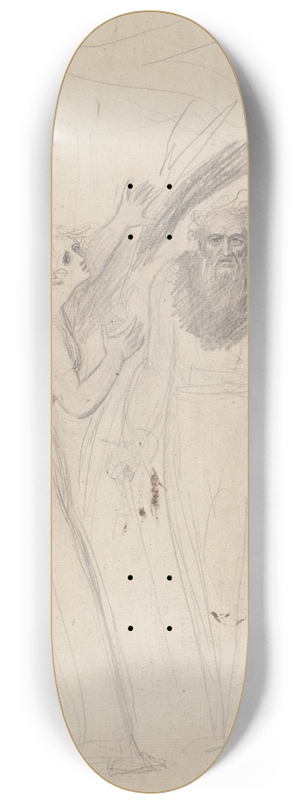George Romney - Prospero and Miranda 8.25 inch art skate deck George Romney - Prospero and Miranda 8.25 inch art skate deck
