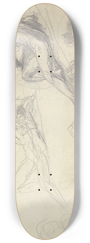 George Romney - Sketchbook Drawing 8.25 inch art skate deck