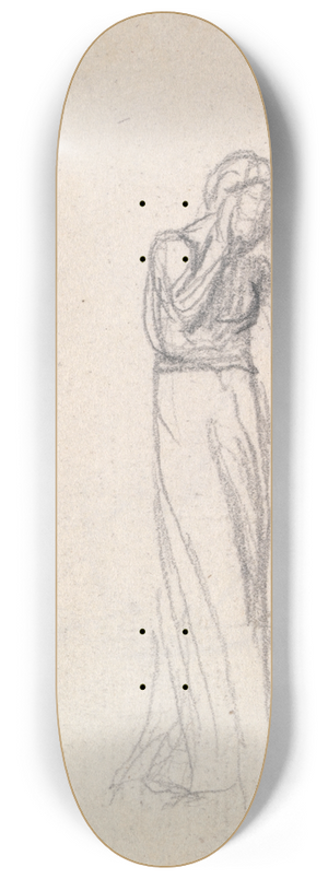 George Romney - Three Lamenting Women 8.25 inch art skate deck