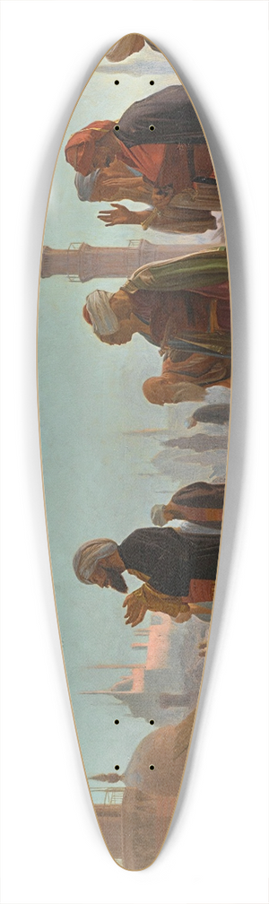 Jean-Lon Grme - Evening Prayer, Cairo 39.3 inch art pintail longboard deck