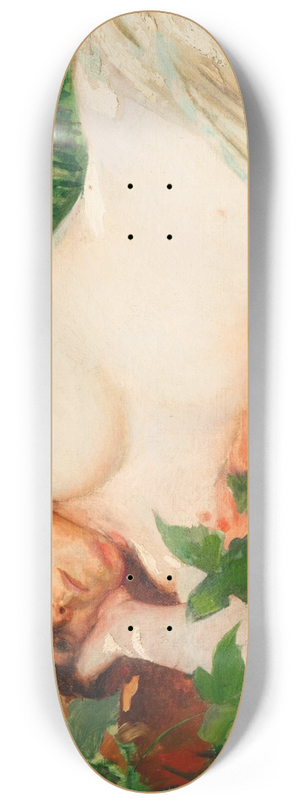 Georges Antoine Rochegrosse - A woman lying 8.25 inch art skate deck