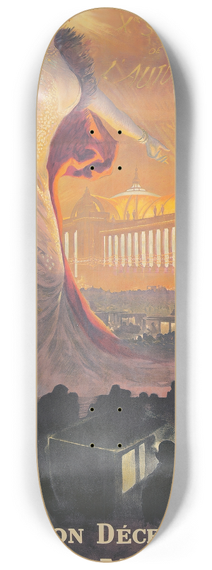 Georges Antoine Rochegrosse - Exposition Dcennale de lAutomobile 8.25 inch art skate deck