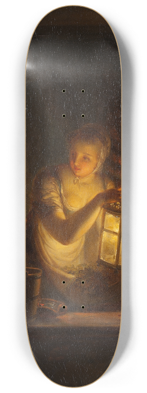 Alexander Laurus - A Woman with A Lantern 8.25 inch art skate deck Alexander Laurus - A Woman with A Lantern 8.25 inch art skate deck