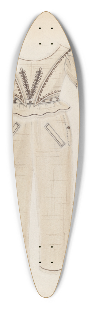 Jean Peszel - Boys Suit 39.3 inch art pintail longboard deck