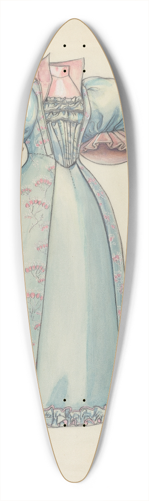 Jean Peszel - Reception Gown 39.3 inch art pintail longboard deck