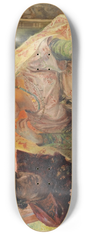 Georges Antoine Rochegrosse - The Secret Discussion 8.25 inch art skate deck