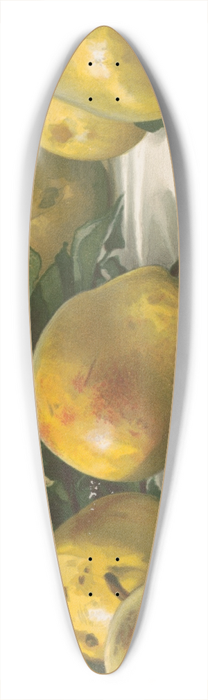 J. E. Barclay - Study of pears 39.3 inch art pintail longboard deck