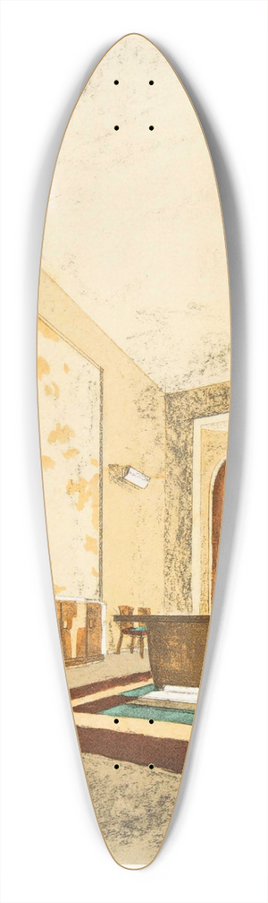 J.E Leleu - Salle  Manger 39.3 inch art pintail longboard deck
