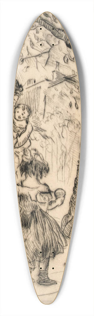 Jerome Myers - Spring (Springtime) 39.3 inch art pintail longboard deck