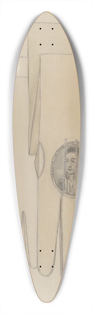 Jessie M. Benge - Wedding Gloves 39.3 inch art pintail longboard deck