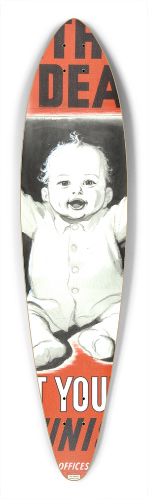 J H Dowd - Diptheria is deadly. Protect your child by immunisation 39.3 inch art pintail longboard deck